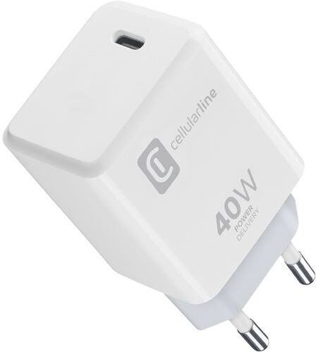 Cellular line Carregador USB-C Cellularline 40W - Branco
