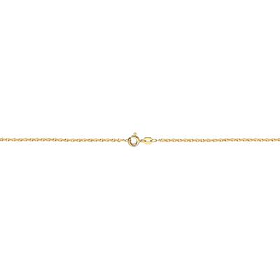 Fußkette FIRETTI "Schmuck Geschenk Gold 333 585 Körperschmuck Singapurkette diamantiert" Gr. 25, gold (gelbgoldfarben), Fußketten, Damen, 25, Gelbgold 585, Made in Germany