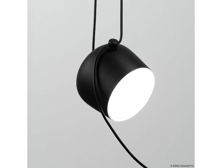 FLOS Designer Hängelampe AIM Small, dimmbar, schwarz, für Wohn- / Esszimmer, Aluminium, Design, Pendelleuchte
