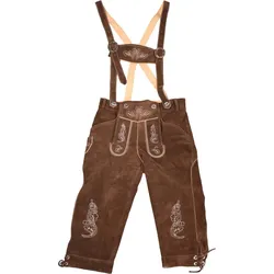 Cotton Classics Damen Lederhose lang Leather Trousers long/women dark brown XS