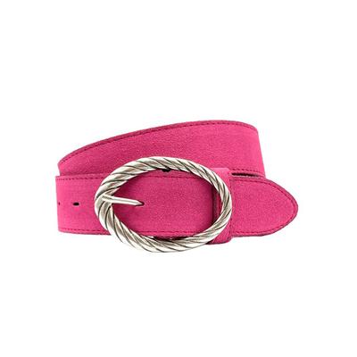 Ledergürtel RETTUNGSRING GÜRTEL, Damen, Gr. 110, pink, Rindsleder, Gürtel Ledergürtel