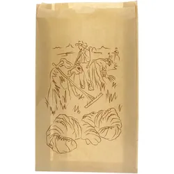 MONOUSO - Papiertüten Kraft „Mähen" 20+8x36cm (100 Stück)