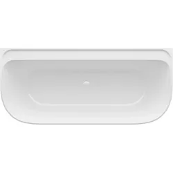 LAUFEN MEDA Badewanne, wandangebunden, mit Armaturenlöchern, Marbond, 1800x800x590mm, Weiß, H2201170000361, H2201170000361