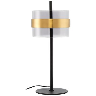 LUMICOUTURE LED Tischleuchte "Inside", gold (messingfarben, rauchglas), 1, Ø 21,5cm H: 49cm, 1 Stk., Leuchten, Ø 21,5 cm x 49 cm, 2000 lm, 2700 K, dimmbar, Rauchglas, messingfarben, LED Tischleuchte