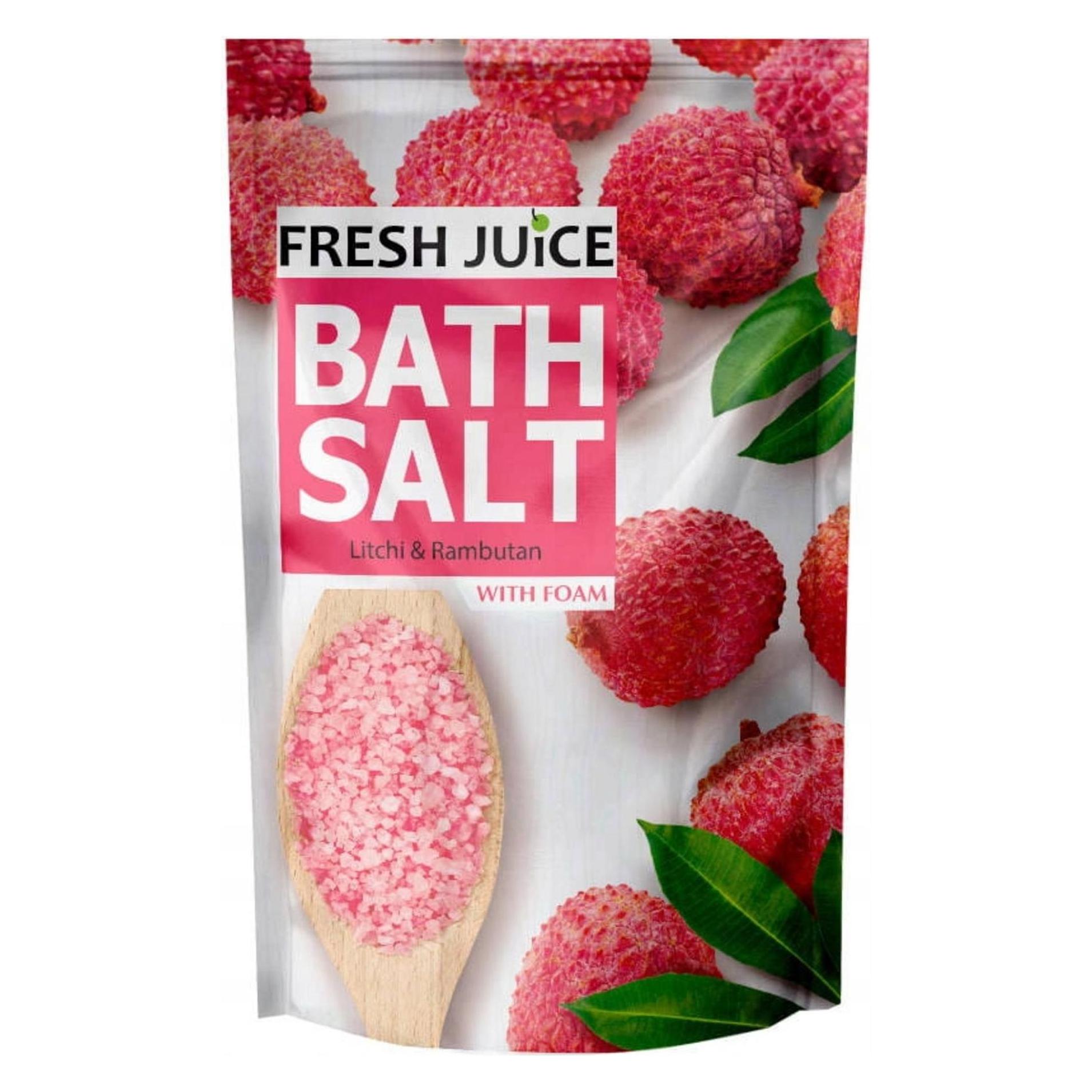 Fresh Litchi & Rambutan Bath Salt with Foam Rich Minerals 500g Juice (Badesalz, 500 g) (35994211)