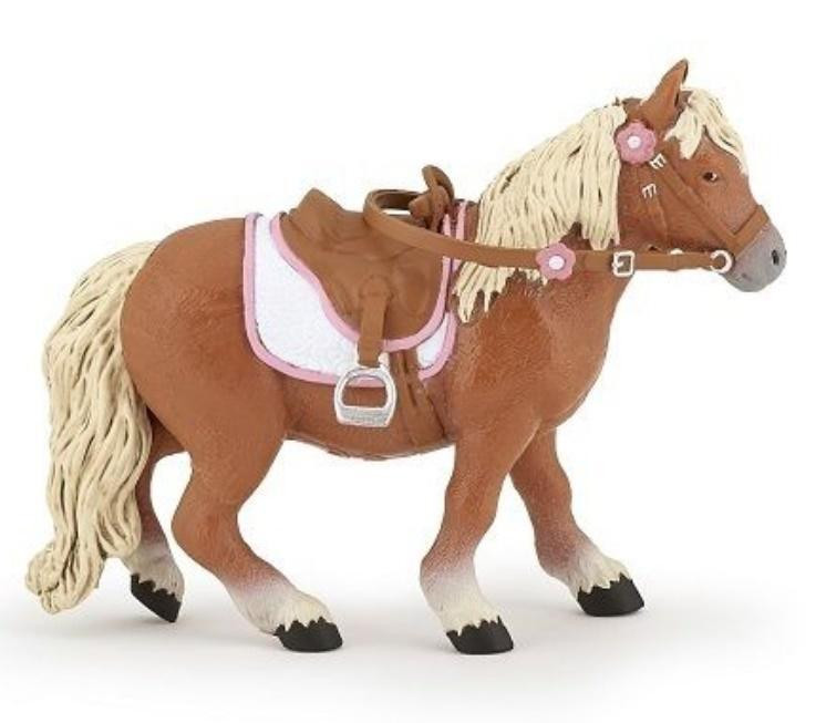 Papo Shetlandpony met zadel, 67 gram