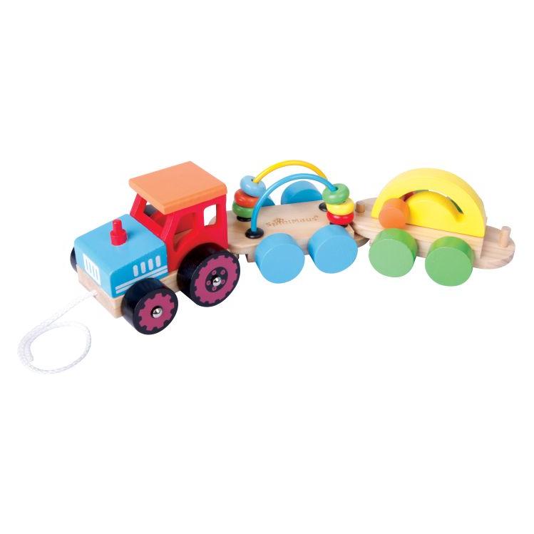 Spielmaus SMH Nachziehtraktor mit 2 Anhänger (0042709255)