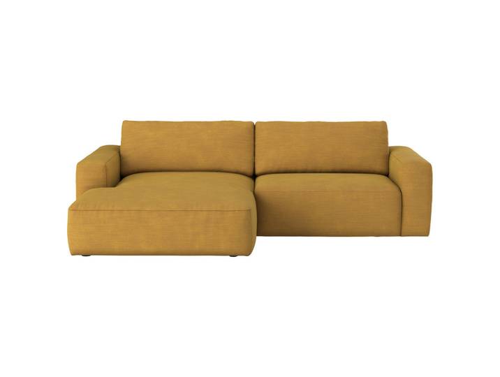 Mid.you Ecksofa, Senfgelb, Kunststoff, 4-Sitzer, L-Form, 283x175 cm, Wohnzimmer, Sofas & Couches, Wohnlandschaften, Ecksofas
