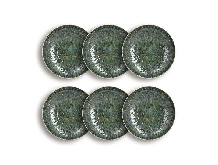 Lot de 6 assiettes creuses en porcelaine 21cm