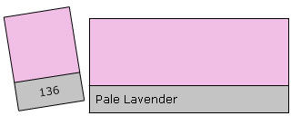 Lee Filter Roll 136 Pale Lavender Pale Lavender