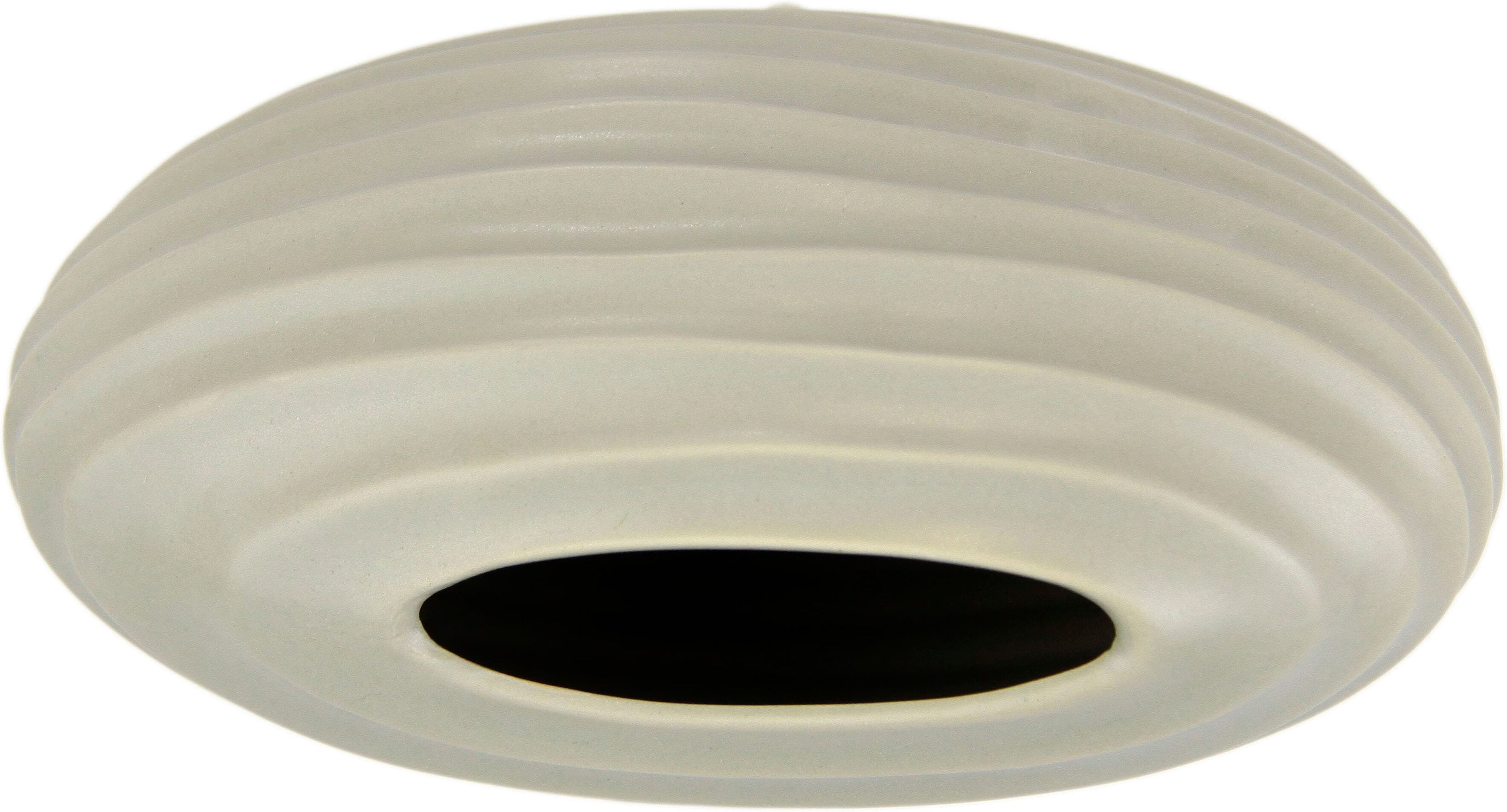 Dekovase I.GE.A. "Keramik-Vase", beige, B:18cm H:10cm, Keramik, Vasen, Dekovase, 2er Set Kleine Vase Weiss Modern Keramik Tisch Küche Büro Pampasgras beige B/H/T: 18cm x 10cm