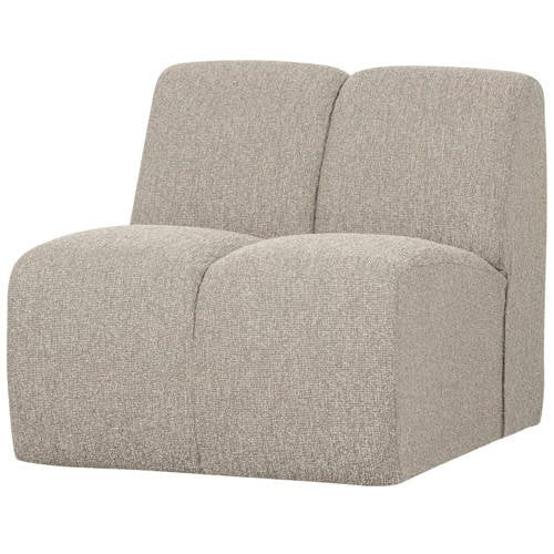 WOOOD Mojo 1-Zits Bank - Bouclé - Beige Melange - B: 74 cm, D: 80 cm, H: 97 cm