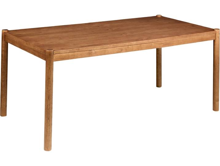 BELIANI Esstisch Holzoptik Dunkle Eiche MDF-Tischplatte mit Schmalen Holzbeinen 180x90cm für 8 Personen Rechteckig Modernes Design Küchentisch