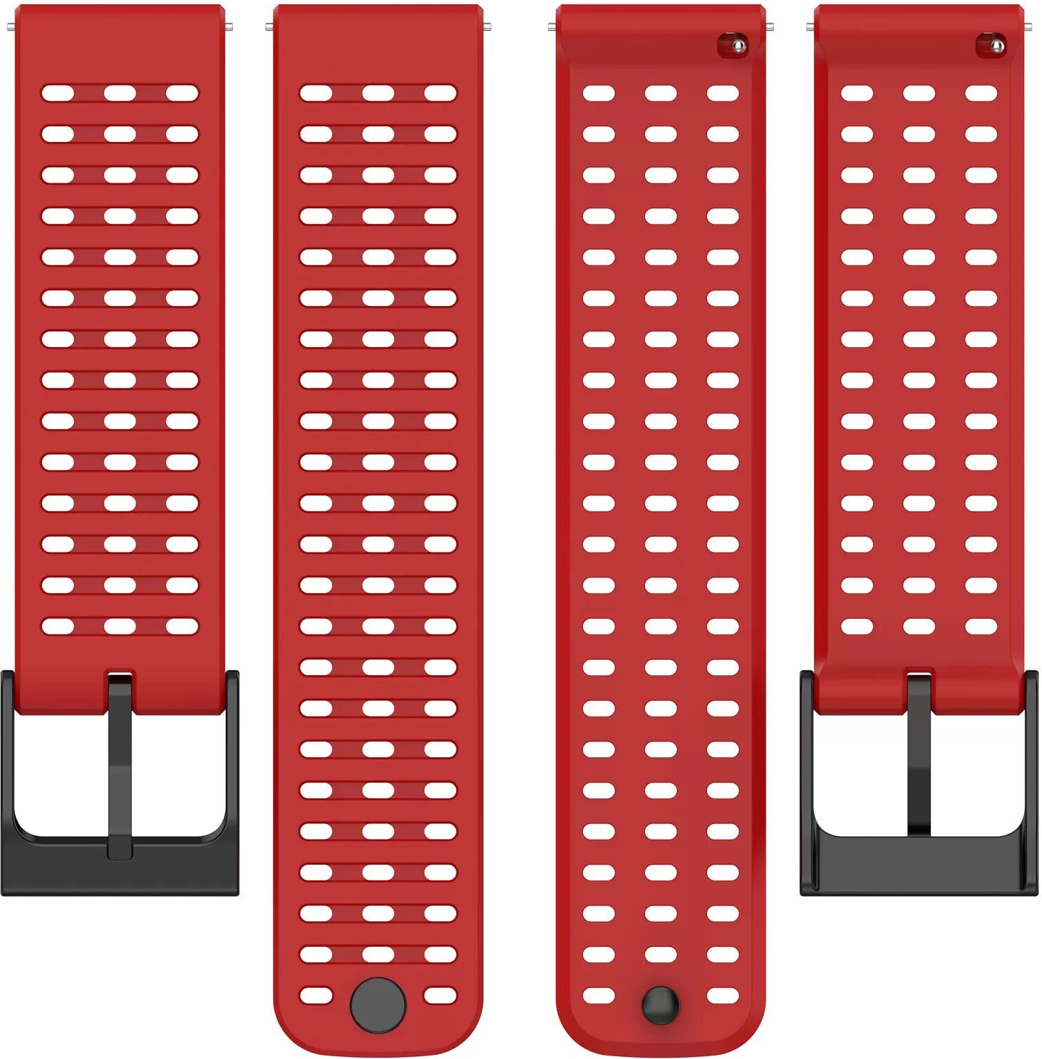 INF Silikonarmband für die Sportuhr der Suunto Vertical 9 Peak-Serie Rot