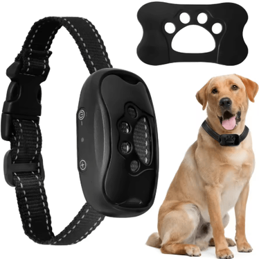 Inspire Picks SmartCalm Anti Barking Collar Ultrasonic Rechargeable Dog Training Device black
