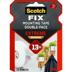 3M Scotch-Fix Extreme Innenmontageband PGS05-1950-P, 19 mm x 5 m, Hält bis zu 13 kg, 1 kg/15 cm