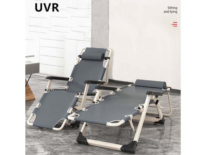 UVR-Chaise Longue Pliable, Portable et Confortable avec Dossier Réglable, Idéal pour le Camping en Plein Air et le Bureau