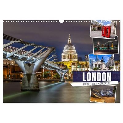 LONDON Magie einer Metropole (Wandkalender 2026 DIN A3 quer), CALVENDO Monatskalender