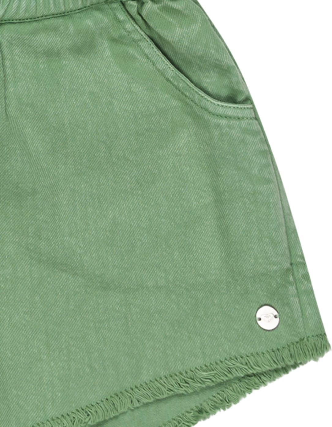 Bermudas ROXY "Scenic Route", Kinder, Gr. 10, Normalgrößen, grün, Obermaterial: 100% Baumwolle., Hosen Bermudas