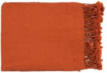 Woven Leafy Acrylic Throw Blanket