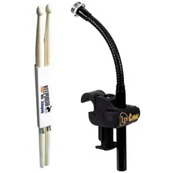 Latin Percussion LP LP591A EZ Mikrofon Halterung mit Drumsticks (Perkussion), Perkussion