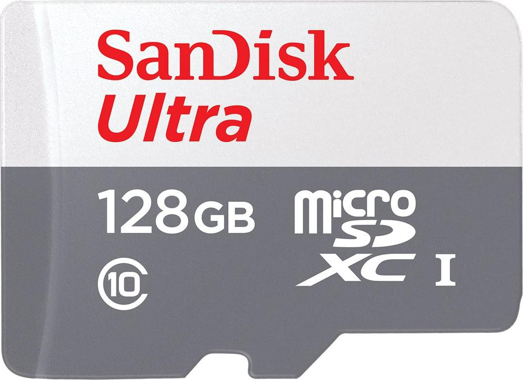 SanDisk Ultra microSDHC UHS-I geheugenkaart met adapter - 128 GB