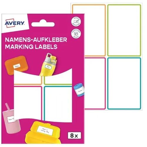 AVERY Zweckform Namensetiketten farbsortiert 8 St. 48,0 x 70,0 mm