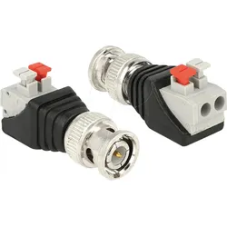 DELOCK 65525 - BNC Stecker > Terminalblock 2 Pin