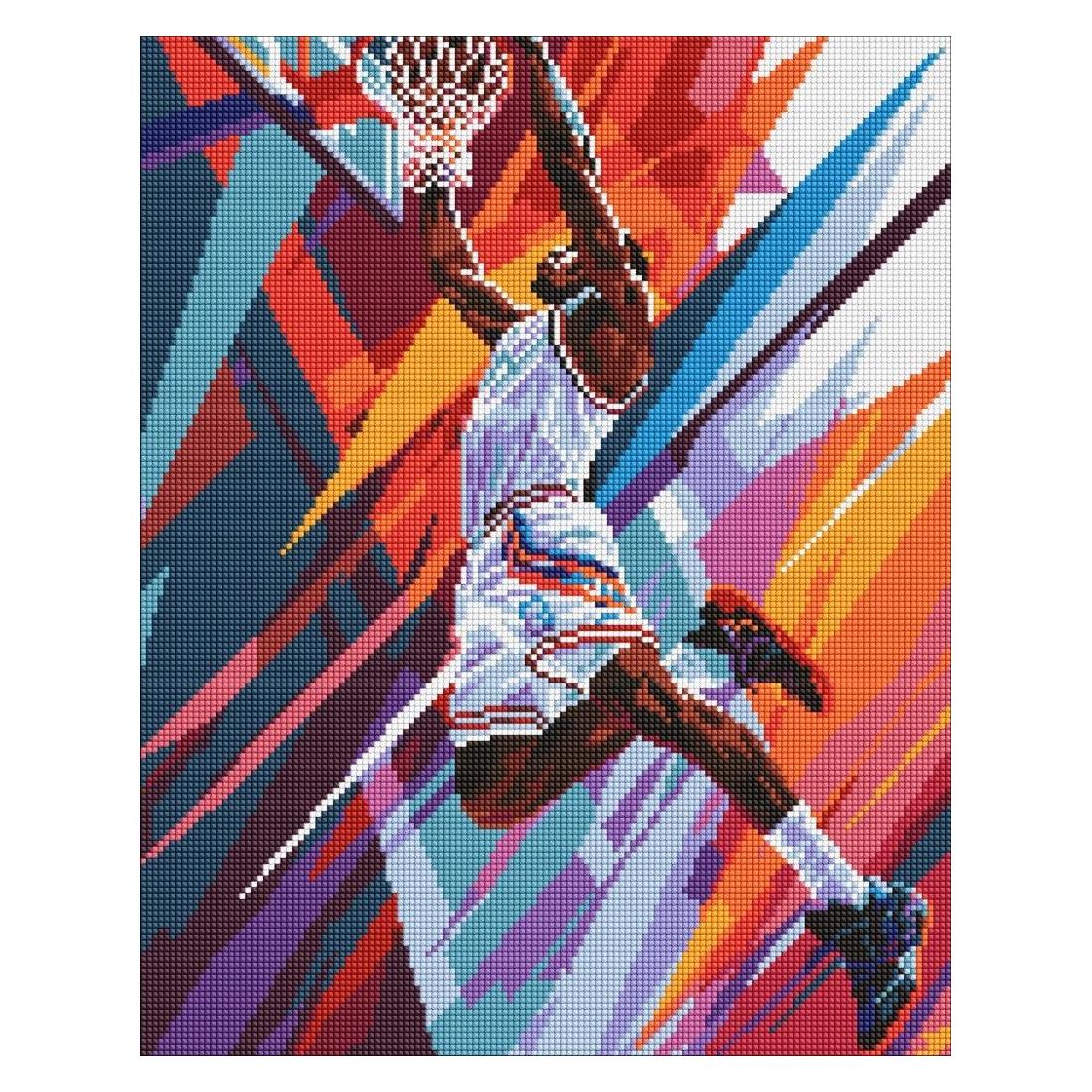 Ideyka Diamond Painting - Basketball mit Rahmen 40 x 50 cm (AMO8085)