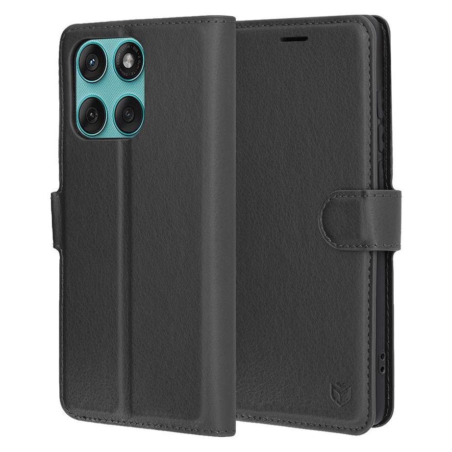 Techsuit - Leather Folio - Motorola Edge 60 Fusion - Black (Motorola Edge 60, Motorola Edge 60 Fusion) (57494049)