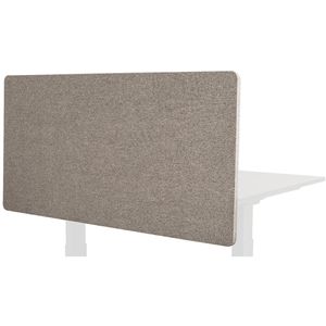 Luxor Tischtrennwand RCLM-BP-MG-120, grau, Akustik-Trennwand mit Filzbezug, 120 x 60cm