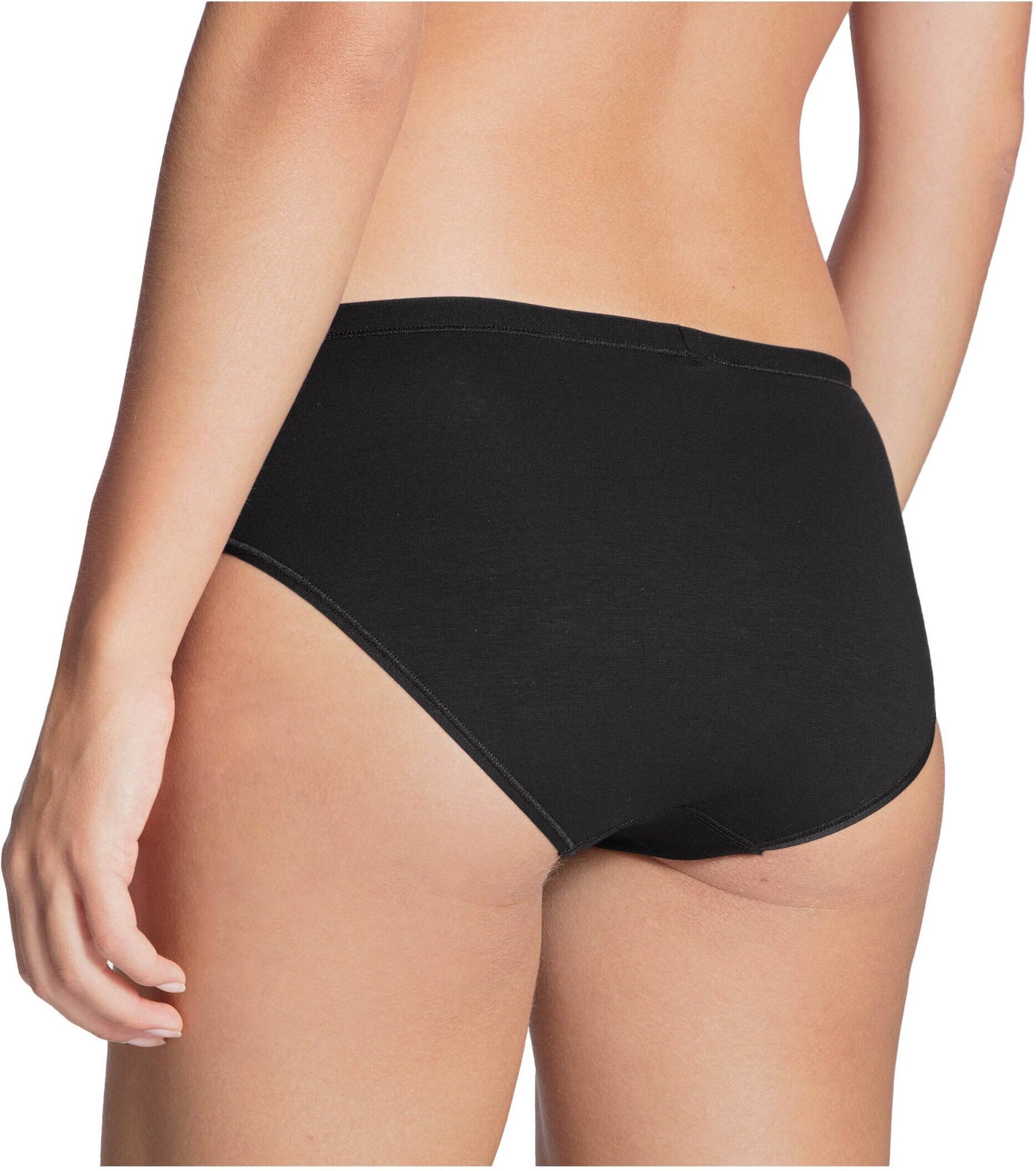 Slip CALIDA "Slip Natural Comfort Regular Cut Slip 1er Pack", Damen, Gr. 48-50, schwarz, Obermaterial: 92% Baumwolle CO. 8% Elasthan EL., Unterhosen Slip