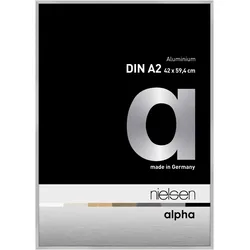 Nielsen Aluminium-Bilderrahmen Alpha  Silber Matt / Normalglas / Floatglas / 42,...