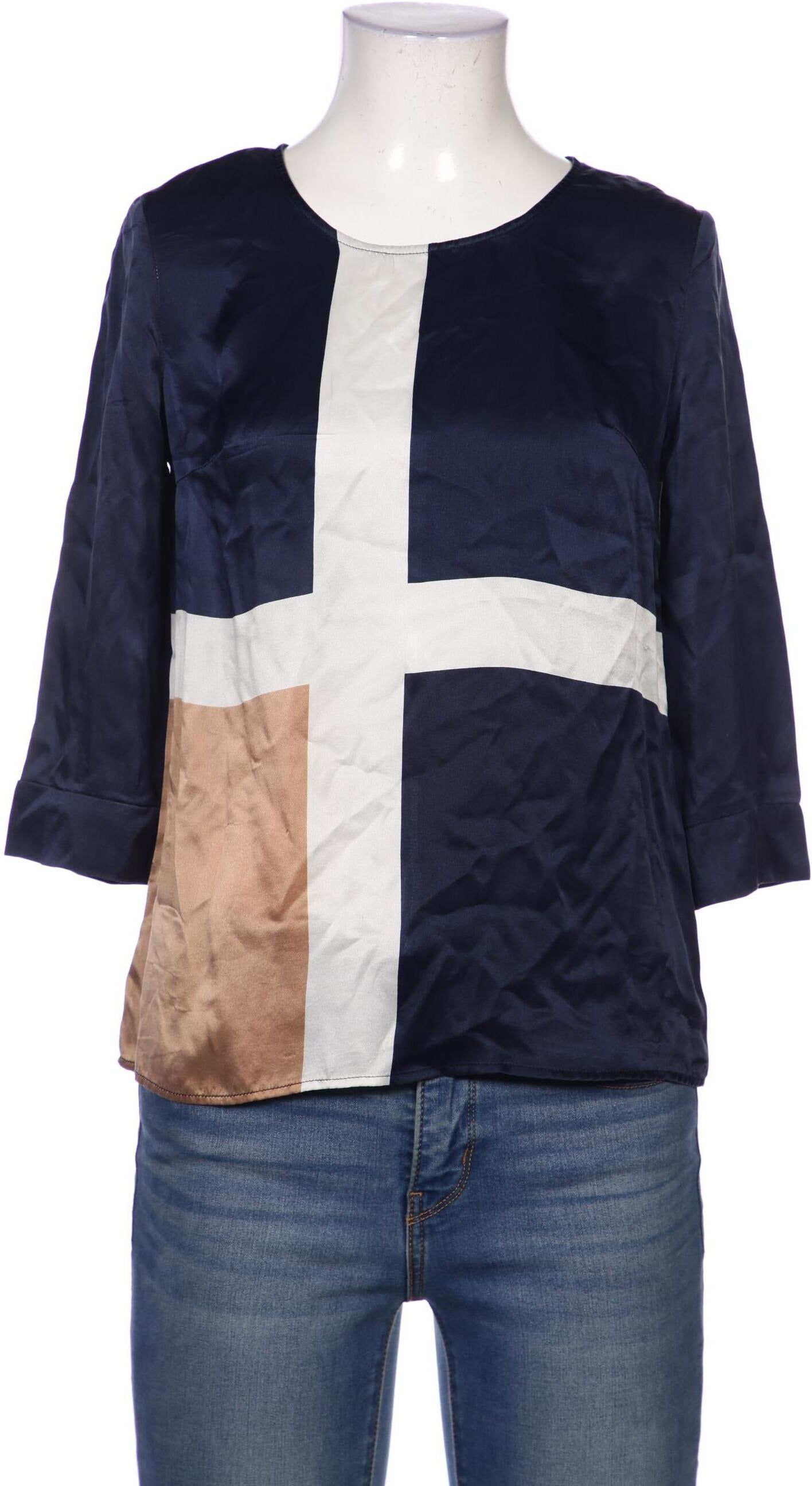 Steffen Schraut Damen Bluse, Marineblau, Gr. EU 34, Seide - Second Hand