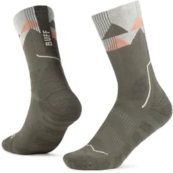 BUFF ThermoNet Crew Socken 823 - beetle green L (42-44)