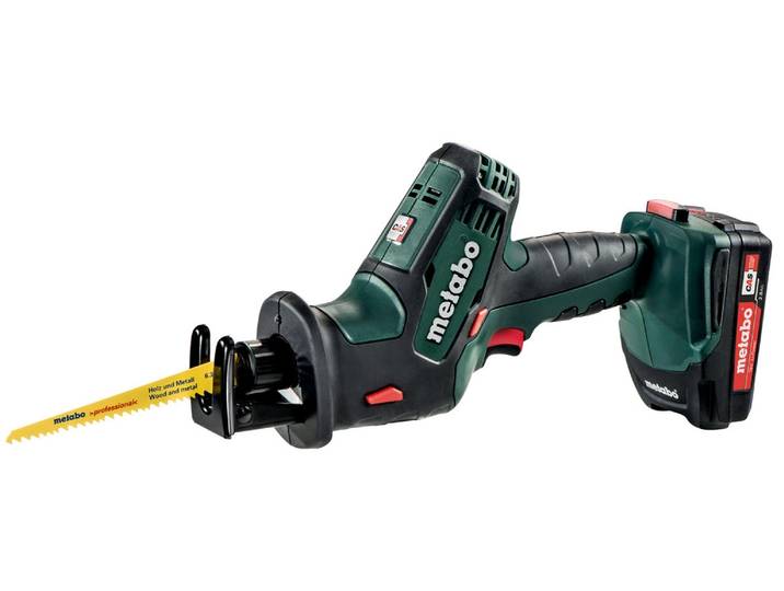 Scie sabre METABO SSE 18 LTX 2 x 2\,0 Ah Li-Power\, ASC 55\, coffret - 602266500