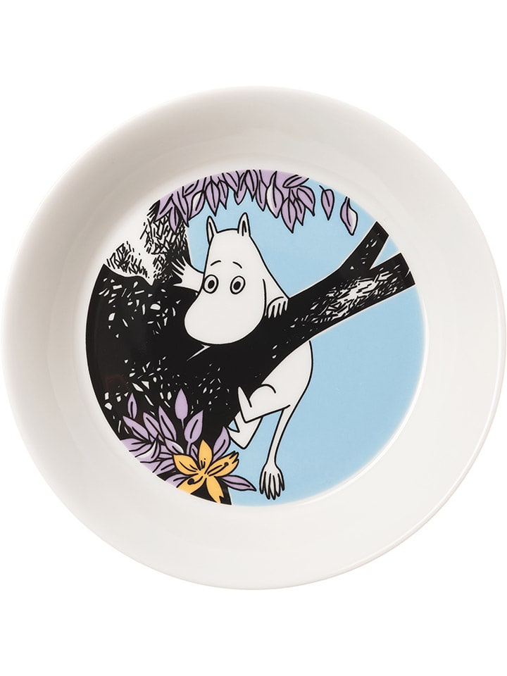 Moomin Untertasse ''Friends Forever'' in Hellblau/ Weiß - Ø 15 cm - onesize