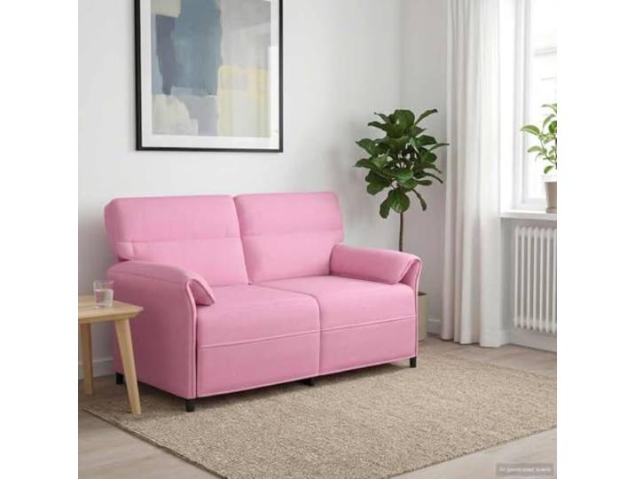 pokgdf Sofa 100% Polyester, Metallrahmen, MDF Modernes Design, Schaumstoffkissen, klappbare Armlehnen, stabiler Rahmen, für Wohnzimmer