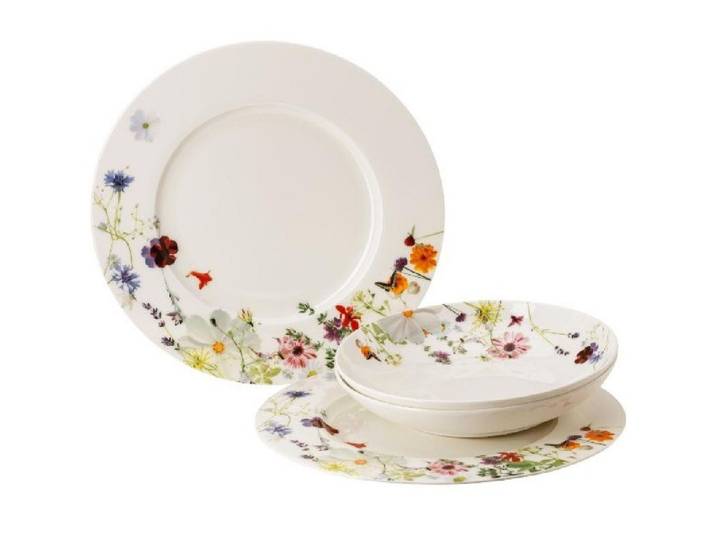 Rosenthal Geschirr-Set Geschirr-Set Speise-Set 2 Personen Brillance Grand Air (4-teilig)
