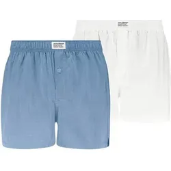 LEVIS Levi's Herren Web-Boxershorts, 2er Pack - Woven Boxers 2P, Baumwolle, einfarbig, Größe M in Bunt Bunt