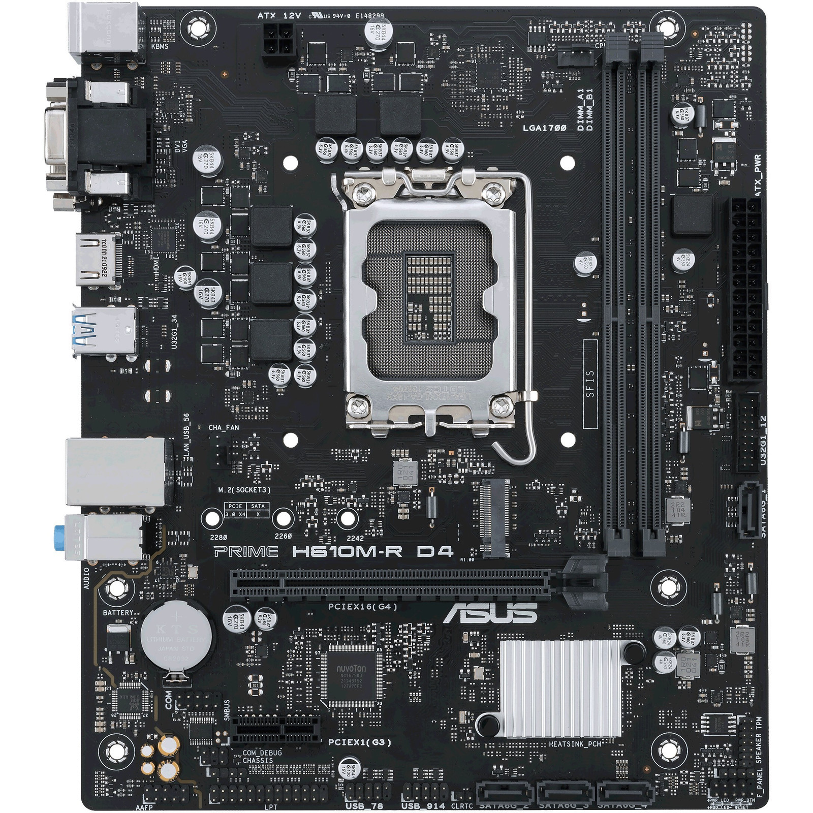 Asus Prime H610M-R D4 Motherboard LGA 1700 DDR4 Micro ATX