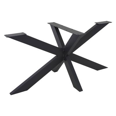 ML-Design Tischbeine X-Design 78x71x150 cm schwarz aus Metall von