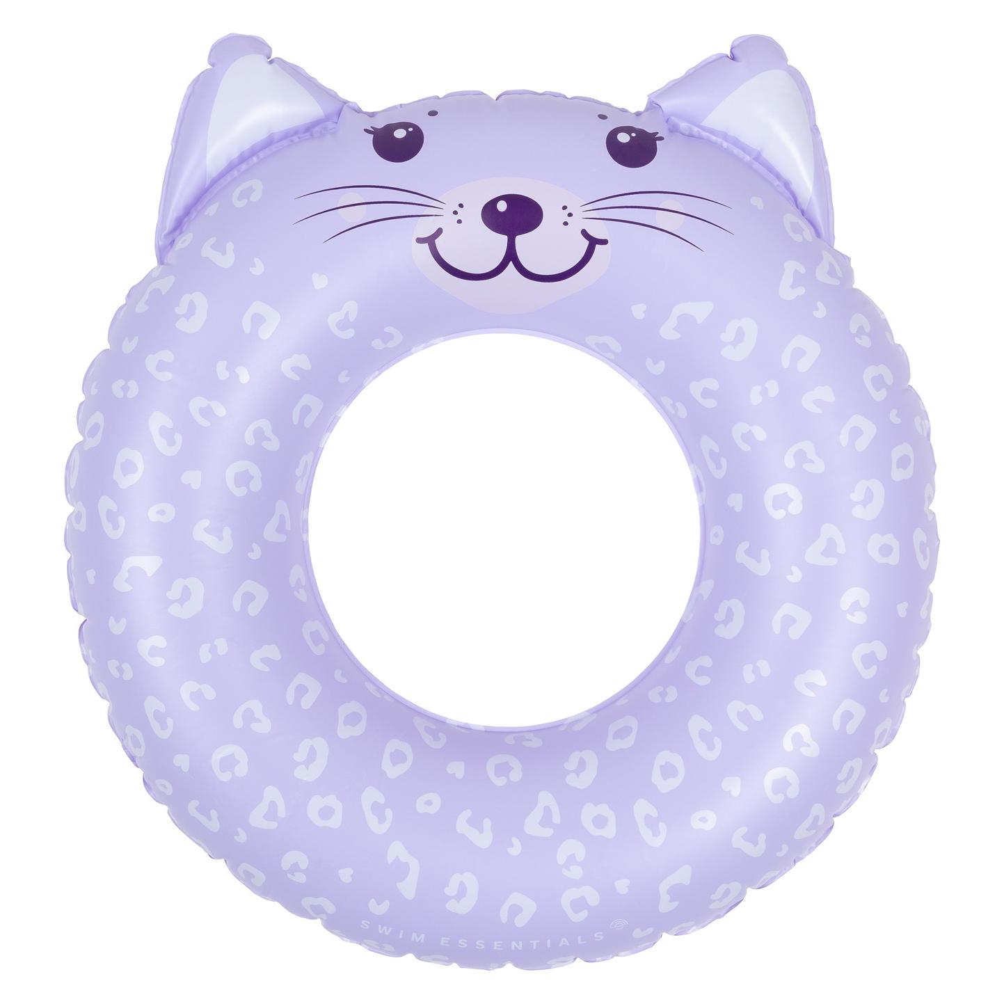 Swim Essentials Schwimmring Tier Leopard lila, 55cm (2023SE499)