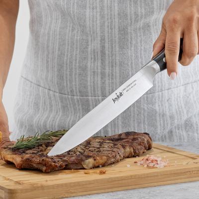 JoyJolt 8-in Slicing Knife High Carbon Steel Kitchen Knife - Stainless Steel