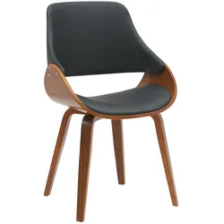 CLP Esszimmerstuhl gepolstert mit Rückenlehne Vangale, Design-Stuhl Gestell aus Bugholz, moderner Schalenstuhl für Wohnzimmer
