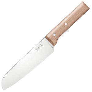 Opinel Santokumesser No.119 Parallele, 17 cm Edelstahlklinge, Buchenholzgriff