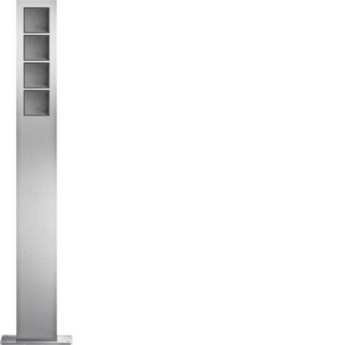Hager REM404X Standsäule Silber