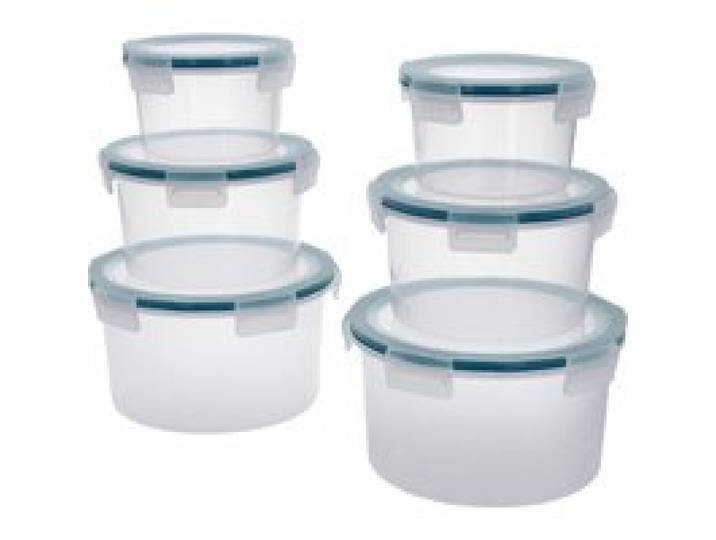 SILVERCREST® Set de 6 boîtes de conservation (Rond)