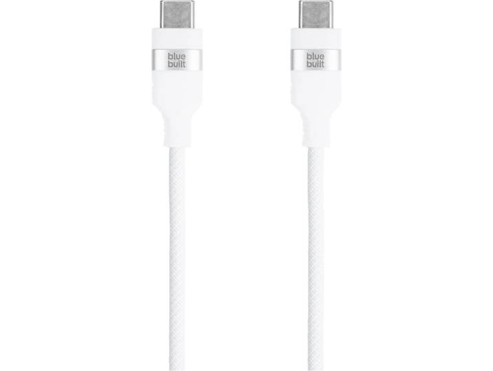 BlueBuilt Usb C naar Usb C Kabel 3m Nylon Wit
