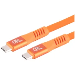 S-Impuls 2er-Set Daten- & Schnellladekabel USB-C auf USB-C, orange, 2m (2 m, USB 3.2 Gen 2x2, 240 W), USB Kabel